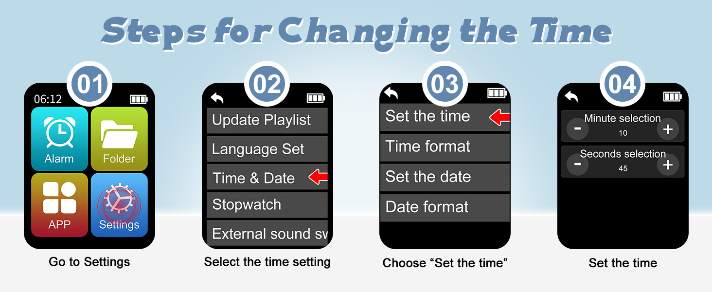Change the time steps