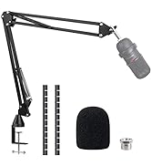 SoloCast Boom arm for HyperX , Microphone Stand for HyperX SoloCast White – Mic arm Upgrade C Des...