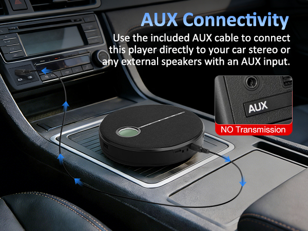 personal cd player portable music player aux