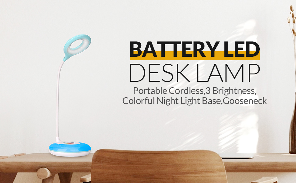 led battery desk lamp