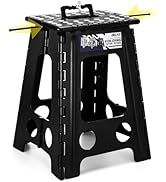 Delxo 17.5 Inch Folding Step Stool,Foldable Stool for Adults with Safety Lock,Portable Collapsibl...