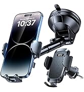 HTU [2026 True Military-Grade] Car Phone Holder [Upgraded Strongest Suction &amp; Clip] Cell Phone Mo...