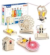 Poraxy 6 in 1 STEM Toys for Kids Ages 8-12, STEM Kits, 3D Wooden Puzzles, Educational Science Pro...