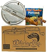 Original Whirley-Pop Popper Kit - Nylon Gears - Silver - 1 Real Theater All Inclusive Popping Kit