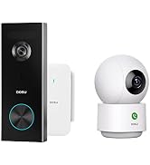 AOSU 2K Doorbell Camera Wireless Bundle 360-Degree 2K Security Camera Indoor, Home Wireless Secur...