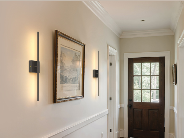 Black battery wall sconces