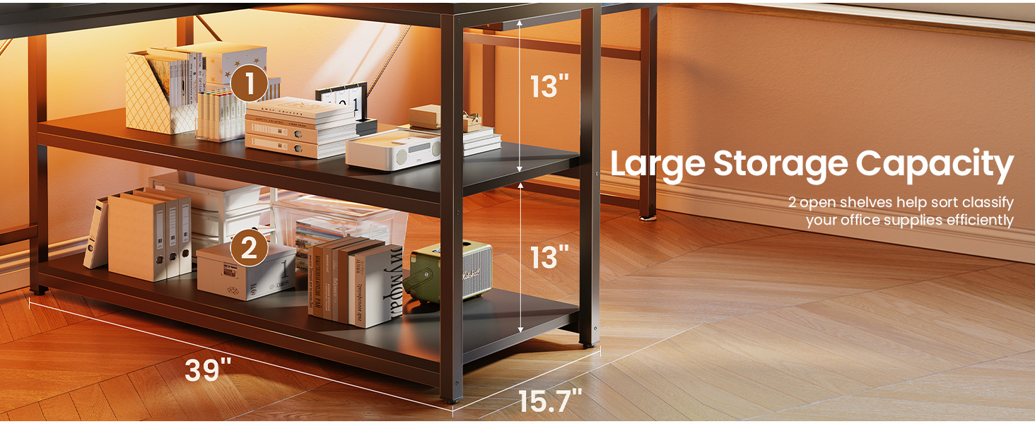 desk with storage