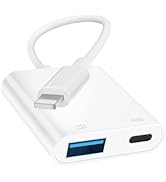 [Apple MFi Certified] Lightning to USB Camera Adapter for iPhone, iPad to USB 3.0 Female OTG Adap...