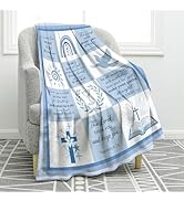 Jekeno Baptism Blanket Inspirational Spiritual Religious Faith Gifts for Catholic Christians Men ...