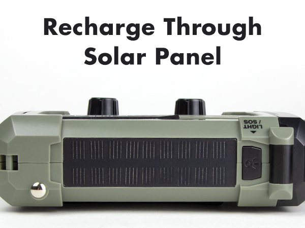 Recharge through solar panel