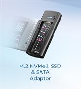M.2 NVMe/SATA &amp; 2.5”/3.5” Hard Drive Docking Station, ICY BOX SATA to USB Adapter, 10Gbps Hard Dr...