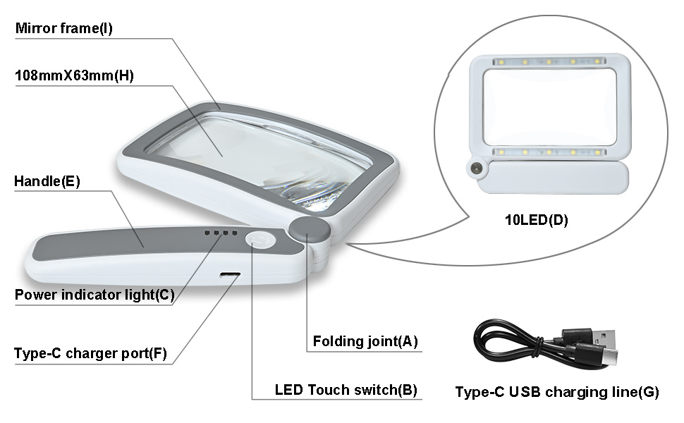 magnifying glass for reading
