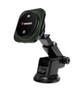 Verbatim Charge 'n’ Drive Qi2 Magnetic Wireless Car Charger – RGB Lighting