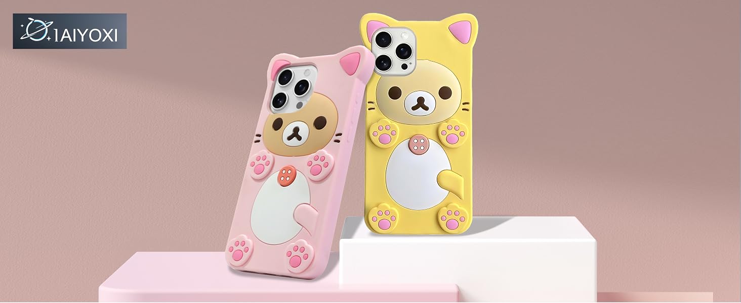 IAIYOXI Cute Bear Case