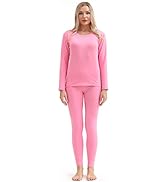 Thermal Underwear Women Ultra-Soft Long Johns Set Base Layer Skiing Winter Warm Top &amp; Bottom