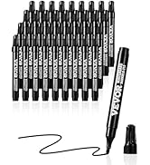 VEVOR Black Dry Erase Markers, 36 Pack Low-Odor Whiteboard Markers with Chisel Tip, Easily Clean ...