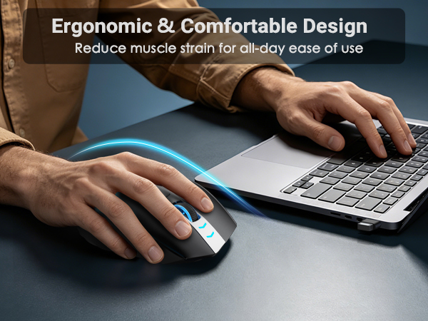 Ergonomic wireless mouse