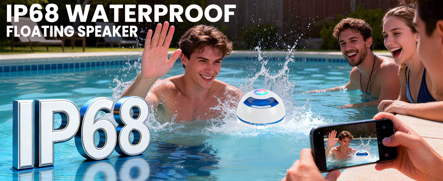 Floating Bluetooth Speaker for Pool