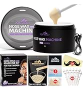 Lifestance Nose Wax Kit for Men &amp; Women - 120g Nose Hair Wax Kit with USB Fast Heating, Smart Tem...