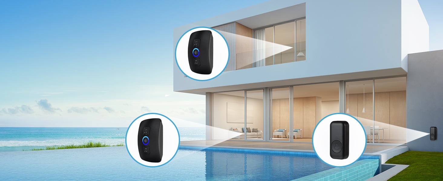 1000ft Long Range Doorbell Kit