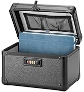 LOCKCURX Large Lock Box - Security Combination Lock Box, Locking Storage Case for Personal Items ...