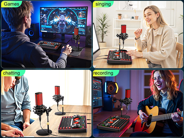 podcast equipment bundle recording studio equipment soundboard youtuber starter kit