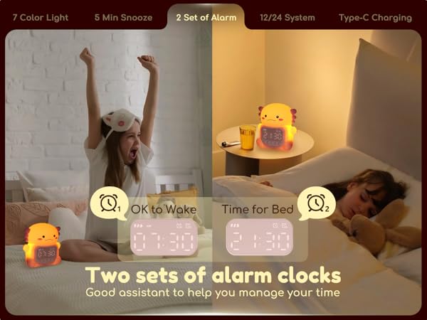 cute axolotl night light