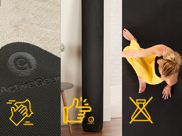 easy to clean easy to store non-toxic yoga mat
