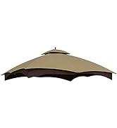 MASTERCANOPY Replacement Canopy Top for Lowe's Allen Roth 10x12 Gazebo #GF-12S004B-1 (Beige)
