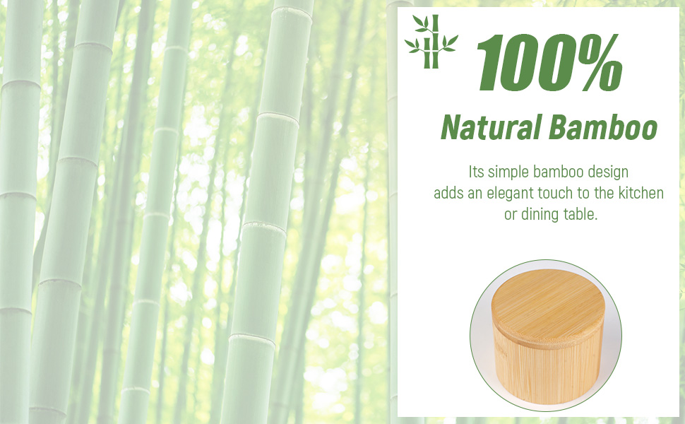 Ninsula Bamboo Salt Cellar,