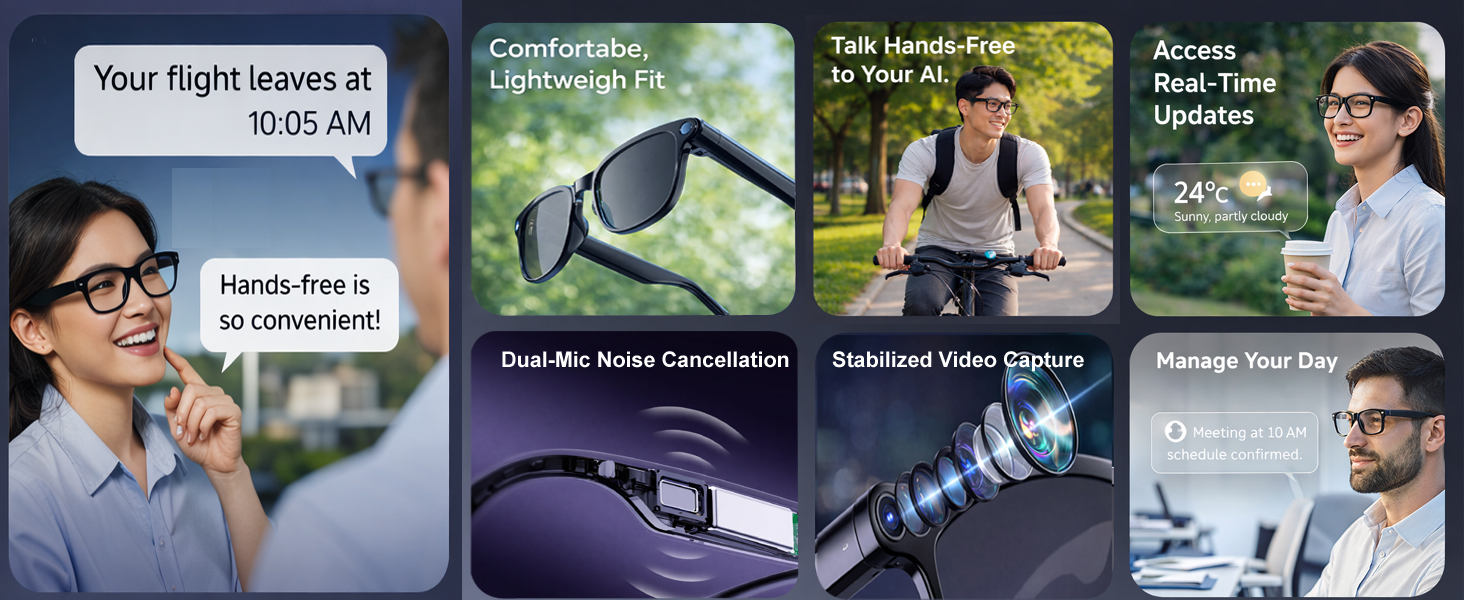 Smart Glasses with Camera and Bluetooth