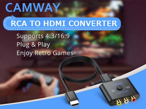 CAMWAY RCA to HDMI Converter