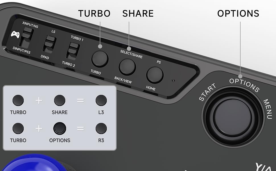 MAYFLASH F300 Arcade Fight Stick Joystick for Switch/Switch 2, Xbox Series X, PS4