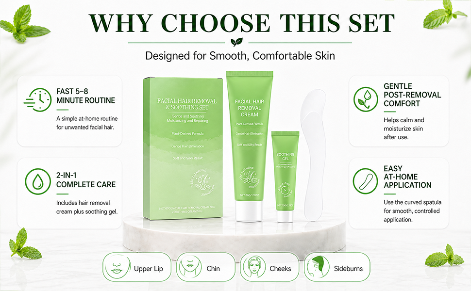 Facial Hair Removal Cream for Women