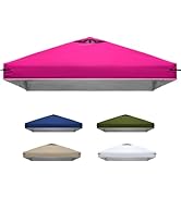 10x10 Canopy Replacement Top Cover with Air Vents for ez up Pop up Canopy Gazebo Tent with Adjust...