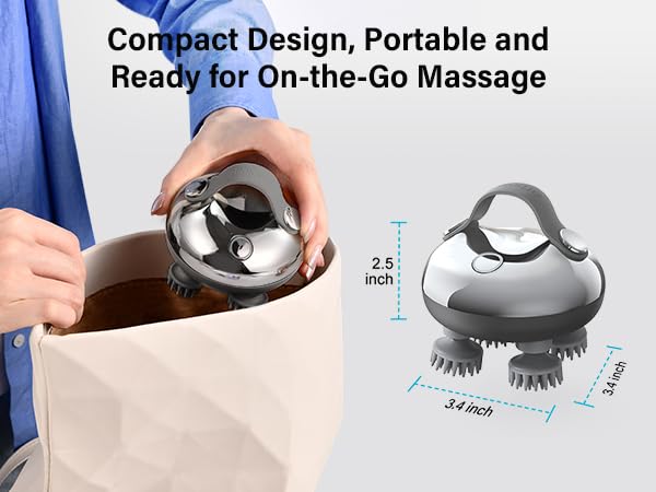 scalp massager on the go