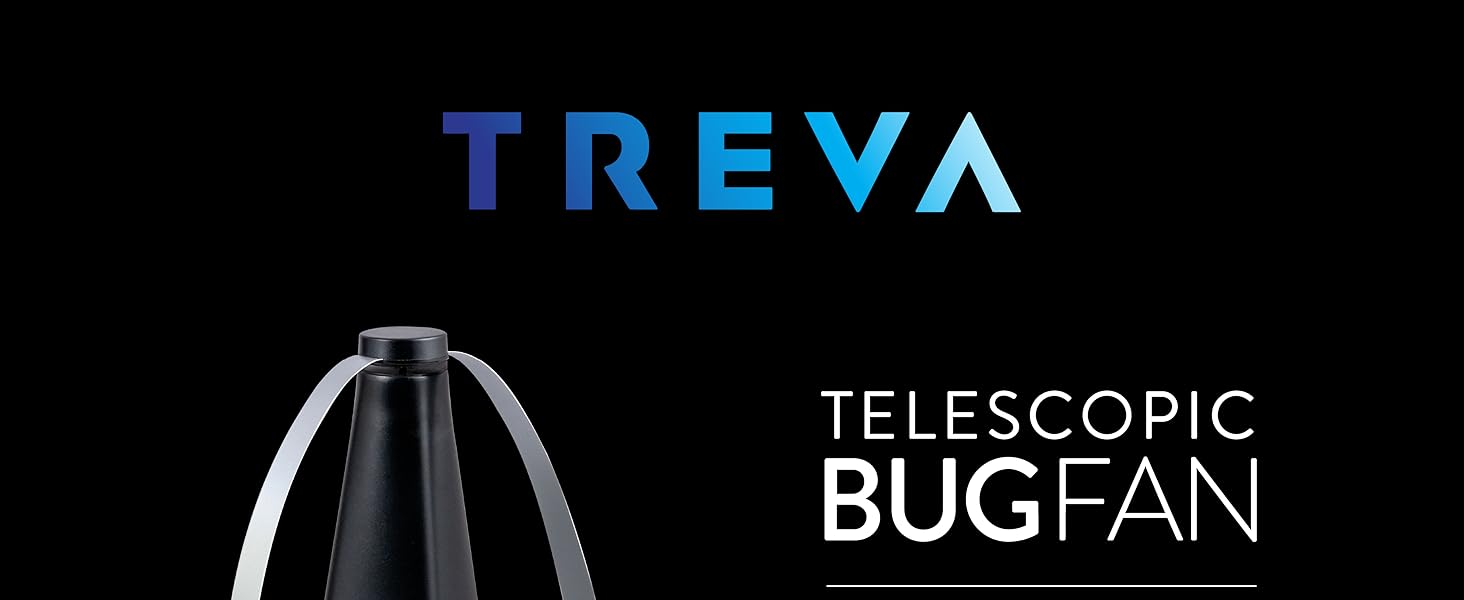Treva Telescopic Bug Fan Black