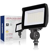 LEONLITE 30W/15W LED Flood Light Outdoor, UL Listed, 5000K/4000K/3000K Selectable, 120/277V, Adju...
