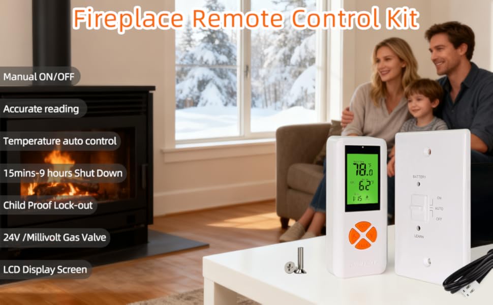 Wireless Fireplace Thermostat