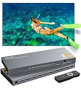 Video Wall Controller 3x3,JCHICI TV Wall Processor,4K x 2K HD Display,180 Degree Rotate,10 Splici...