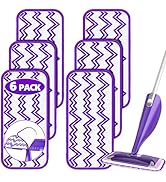 Reusable Mop Pads Refills Compatible with Swiffer Wet Jet Spray Mop, Wet Pads Refill WetJet Pads ...