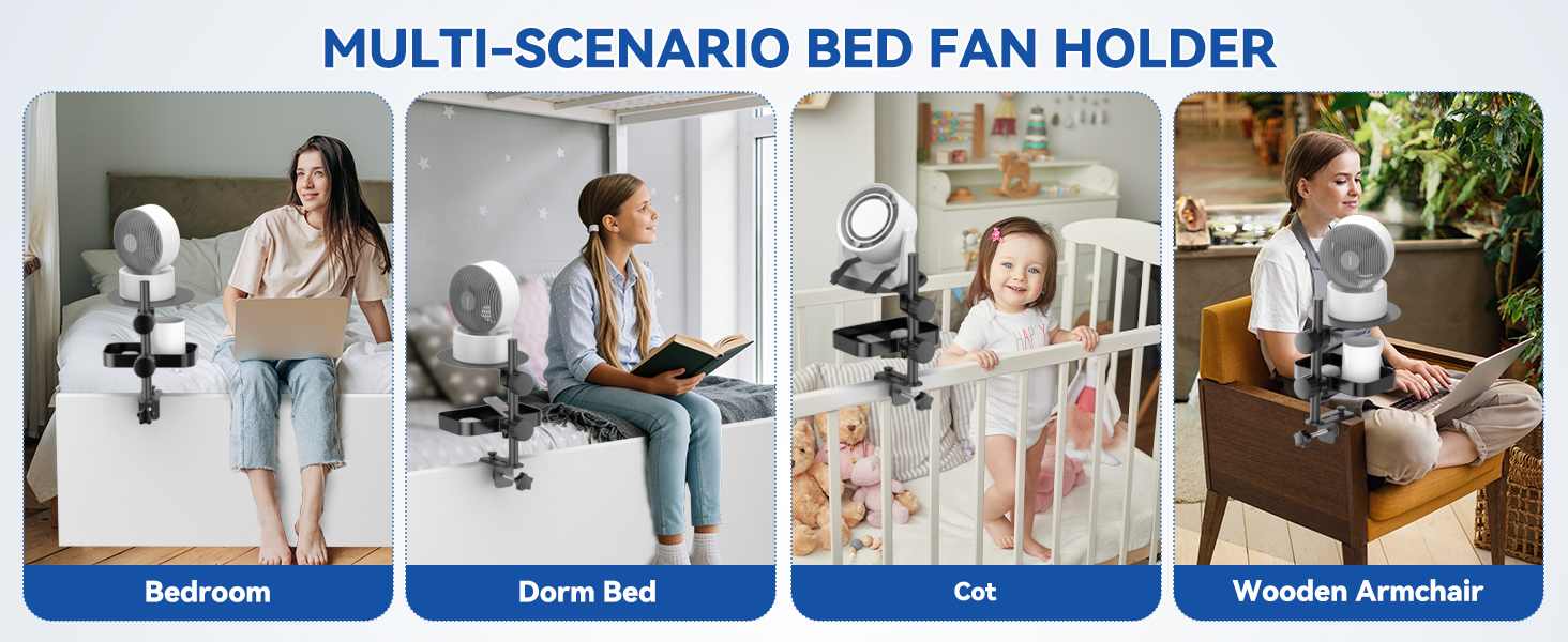 fan holder tray