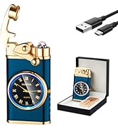 GADATOP Electric Lighter Personalized Creative Rocker Windproof Lighter USB Rechargeable Flameles...