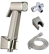 Eurolife Handheld Toilet Bidet Sprayer for Toilet, Lockable push button with Bidet Hose for Femin...