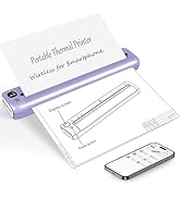 Rongta Portable Printer Wireless for Travel, Bluetooth WiFi Inkless Thermal Printers for 8.5