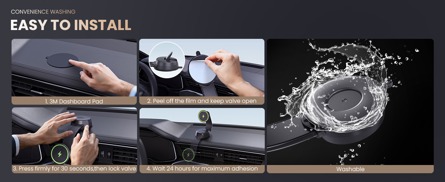 car dashboard phone mount cell phone holder for car iphone 17 16 16 14 12 13 windshield