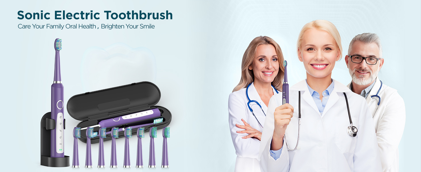 Electric toothbrush for adults