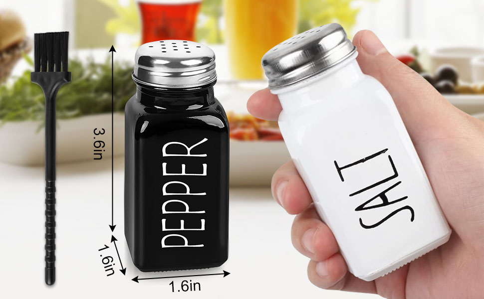 2 Pack Salt and Pepper Shakers Set