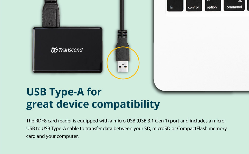 All-in-1 Multi Memory Card Reader, USB 3.0/3.1 Gen 1, Black