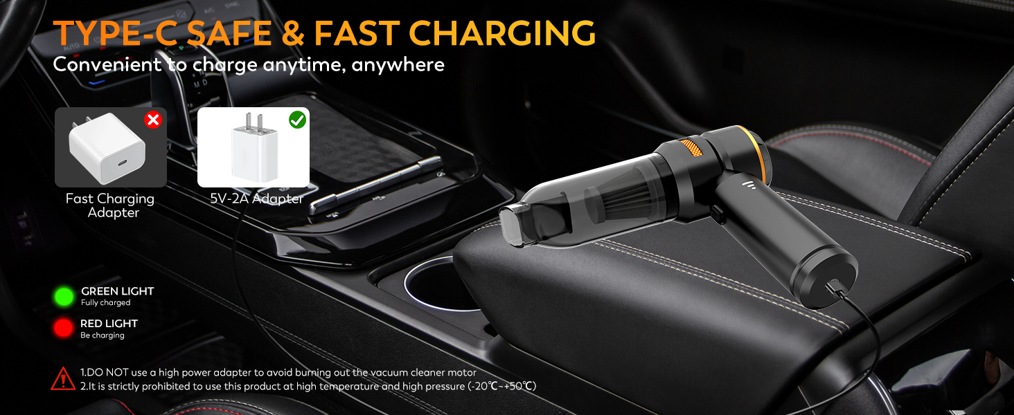KedeeSparkle Handheld Car Vacuum Cleaner, 4 in 1 Cordless Vacuum Cleaner